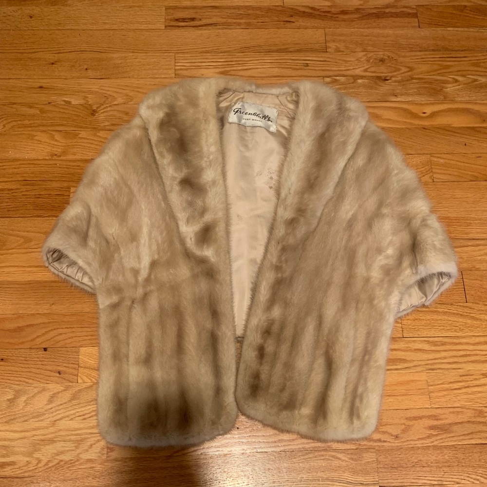 Women’s Blonde Mink Shawl